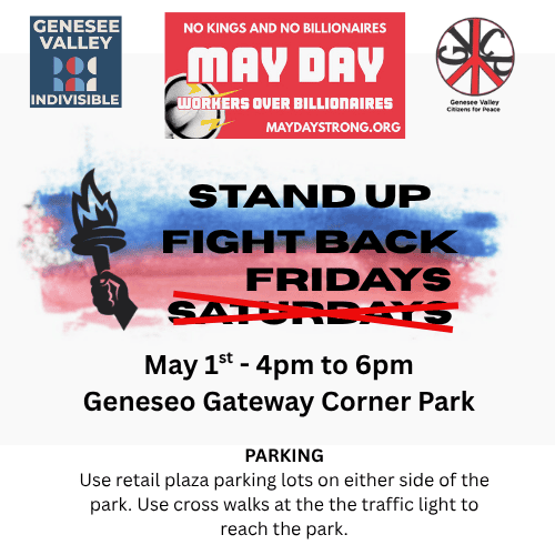 May Day event flyer