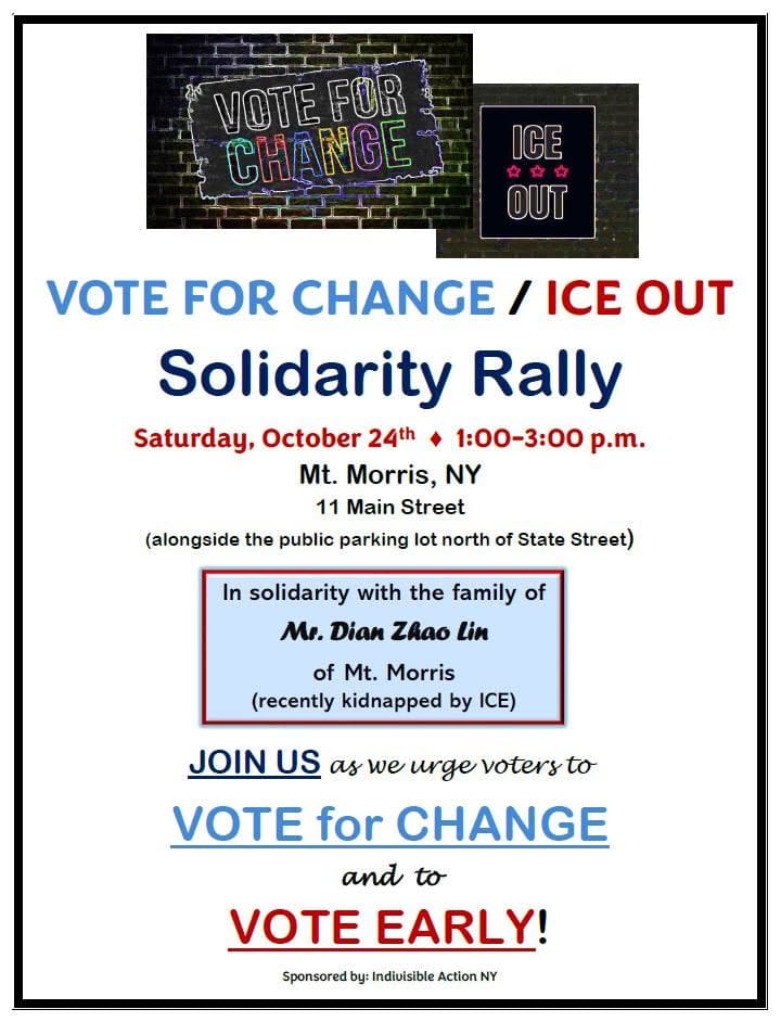 Vote for Change / ICE Out Solidarity Rally (for Mr. Lin)